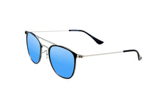 Load image into Gallery viewer, Panama - Black and Silver / Blue Mirror بنما / اسود و سلفر / ازرق عاكس